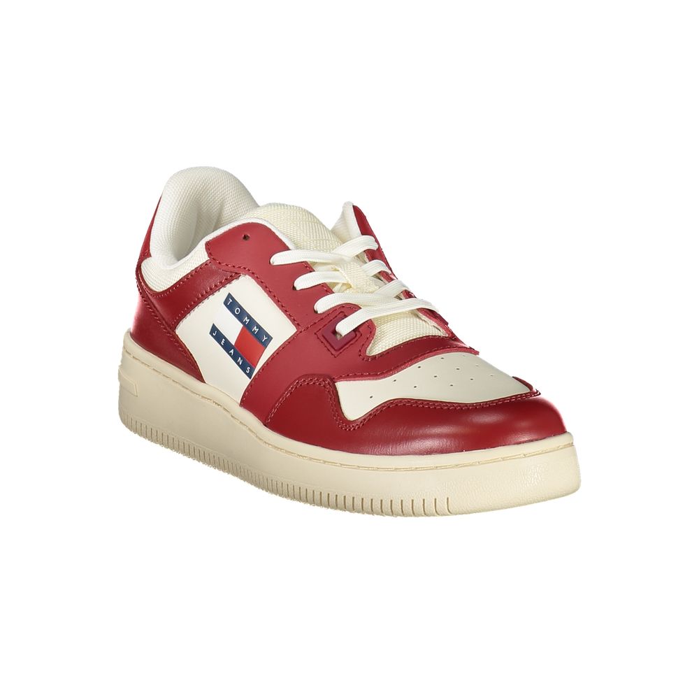 Tommy Hilfiger Sportlicher Sneaker aus Polyester in Rot