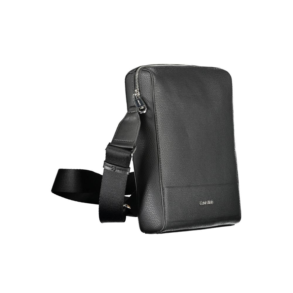 Calvin Klein Schwarze Polyester Herren Umhängetasche
