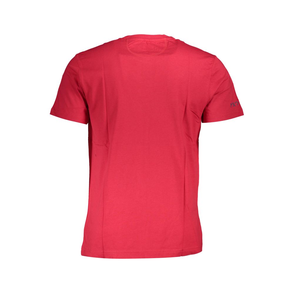 La Martina Rotes Baumwoll-T-Shirt