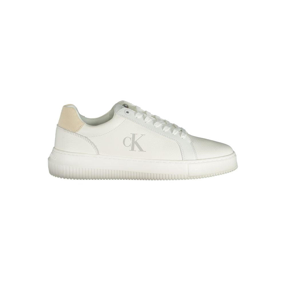 Calvin Klein Weißer Polyester-Sneaker