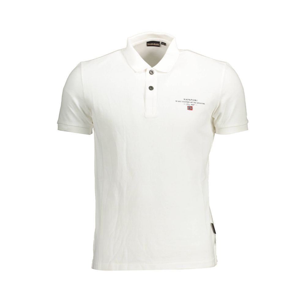 Napapijri Baumwoll-Poloshirt in Weiß