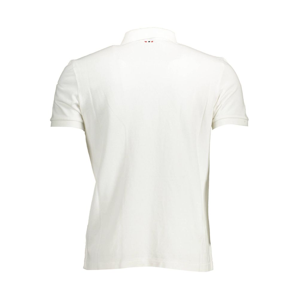 Napapijri Baumwoll-Poloshirt in Weiß