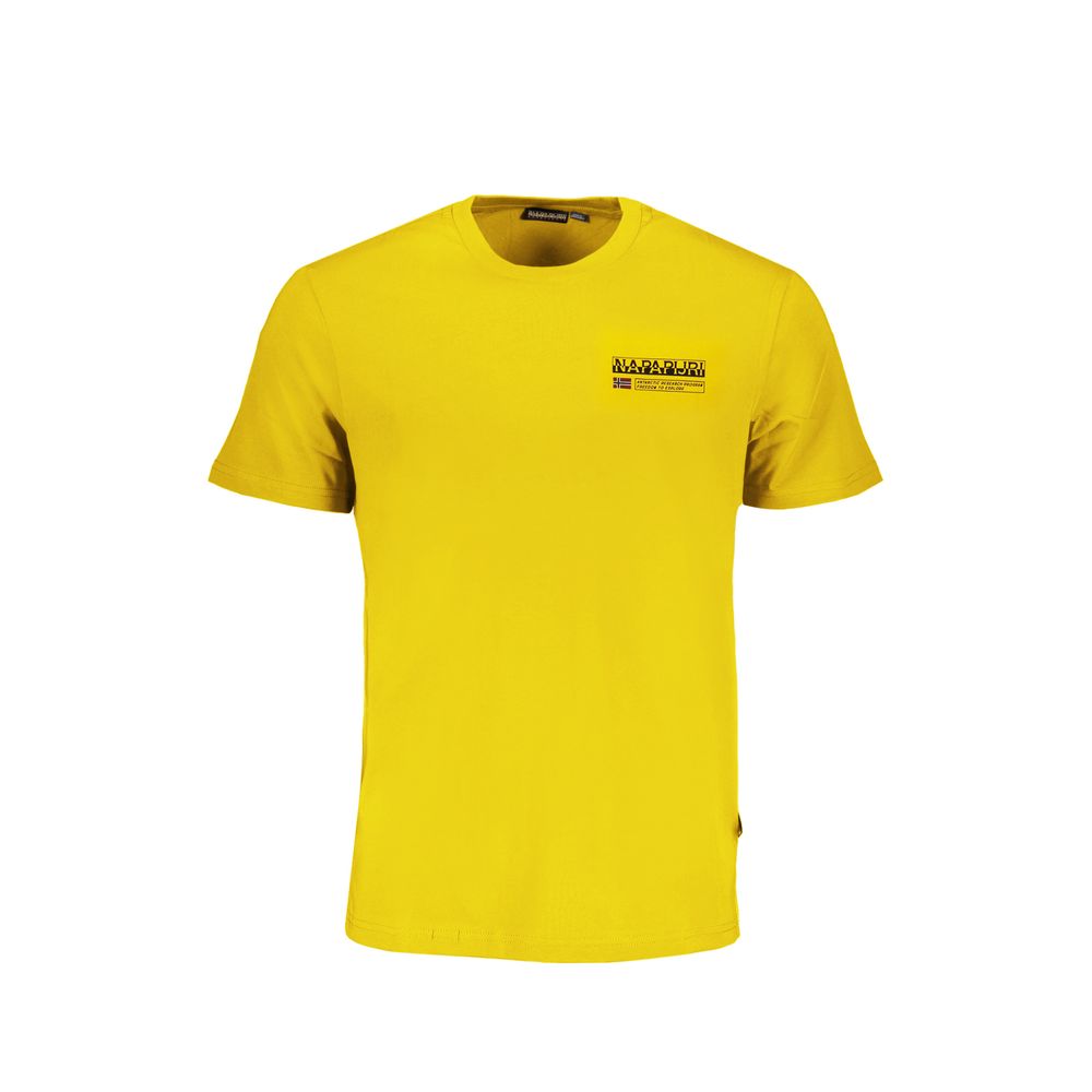 Napapijri T-Shirt aus gelber Baumwolle