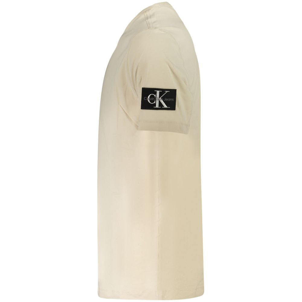 Calvin Klein Beigefarbenes Baumwoll-T-Shirt
