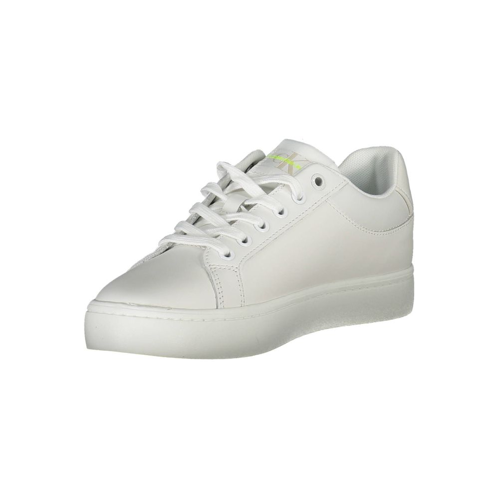 Calvin Klein Weißer Polyester-Sneaker
