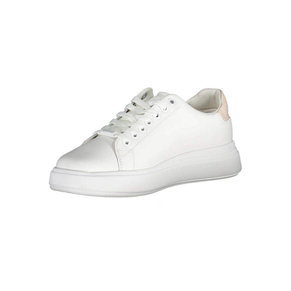 Calvin Klein Weißer Polyester-Sneaker