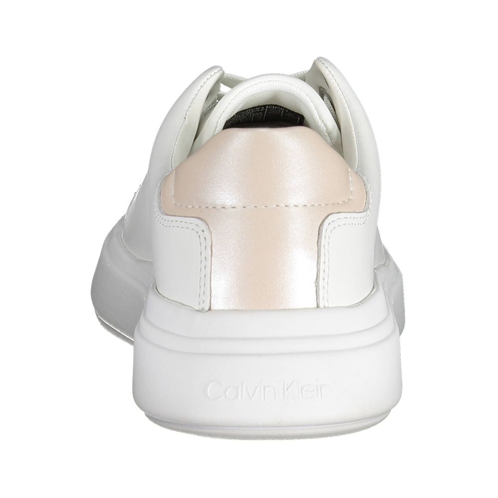 Calvin Klein Weißer Polyester-Sneaker