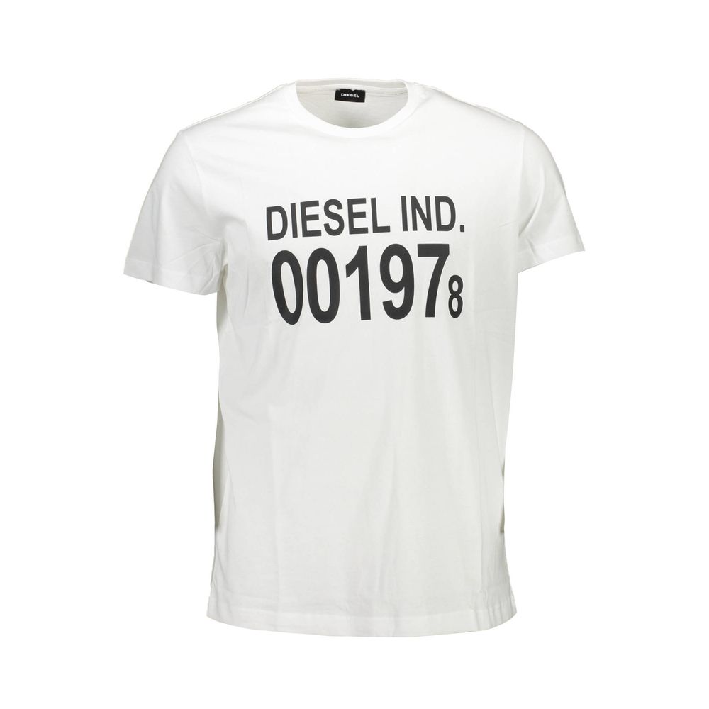 Diesel Baumwoll-T-Shirt in Weiß