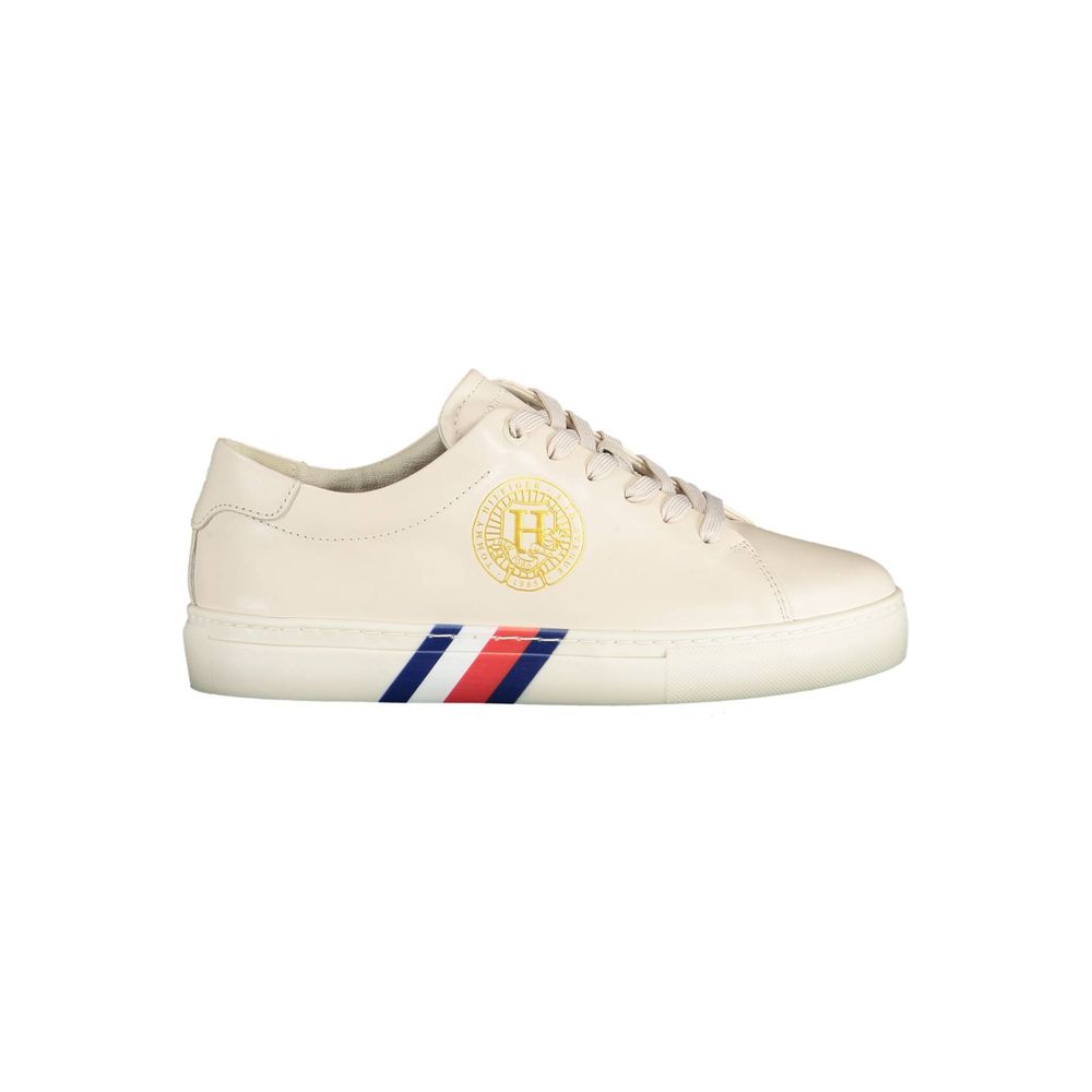 Baskets Tommy Hilfiger beiges en polyester