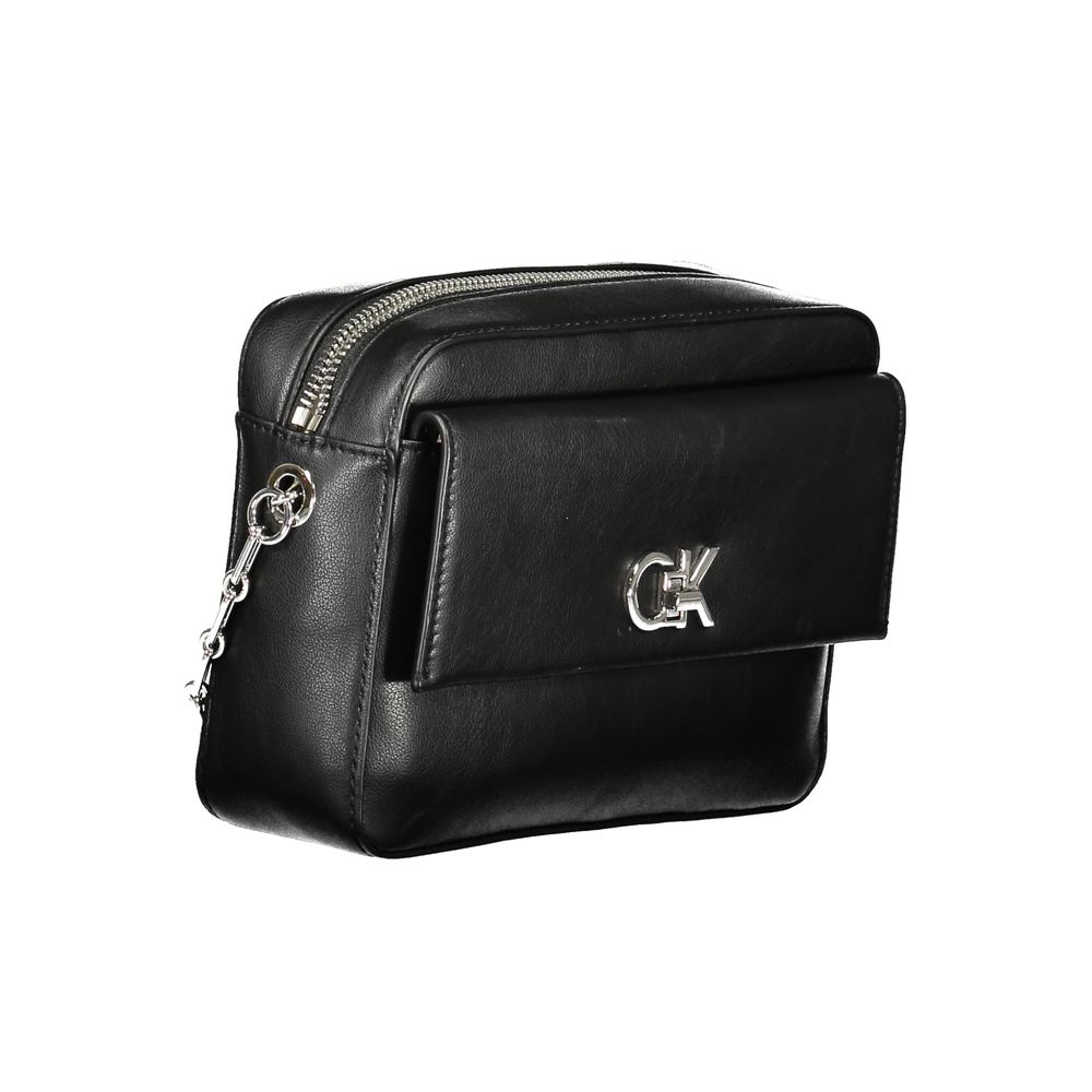 Calvin Klein Schwarze Polyester-Handtasche