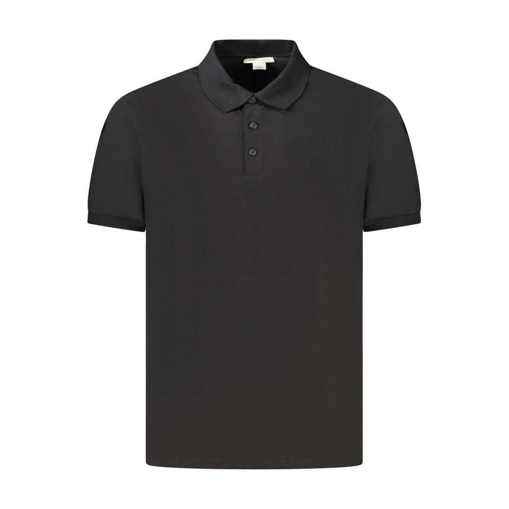 Polo en coton noir Calvin Klein