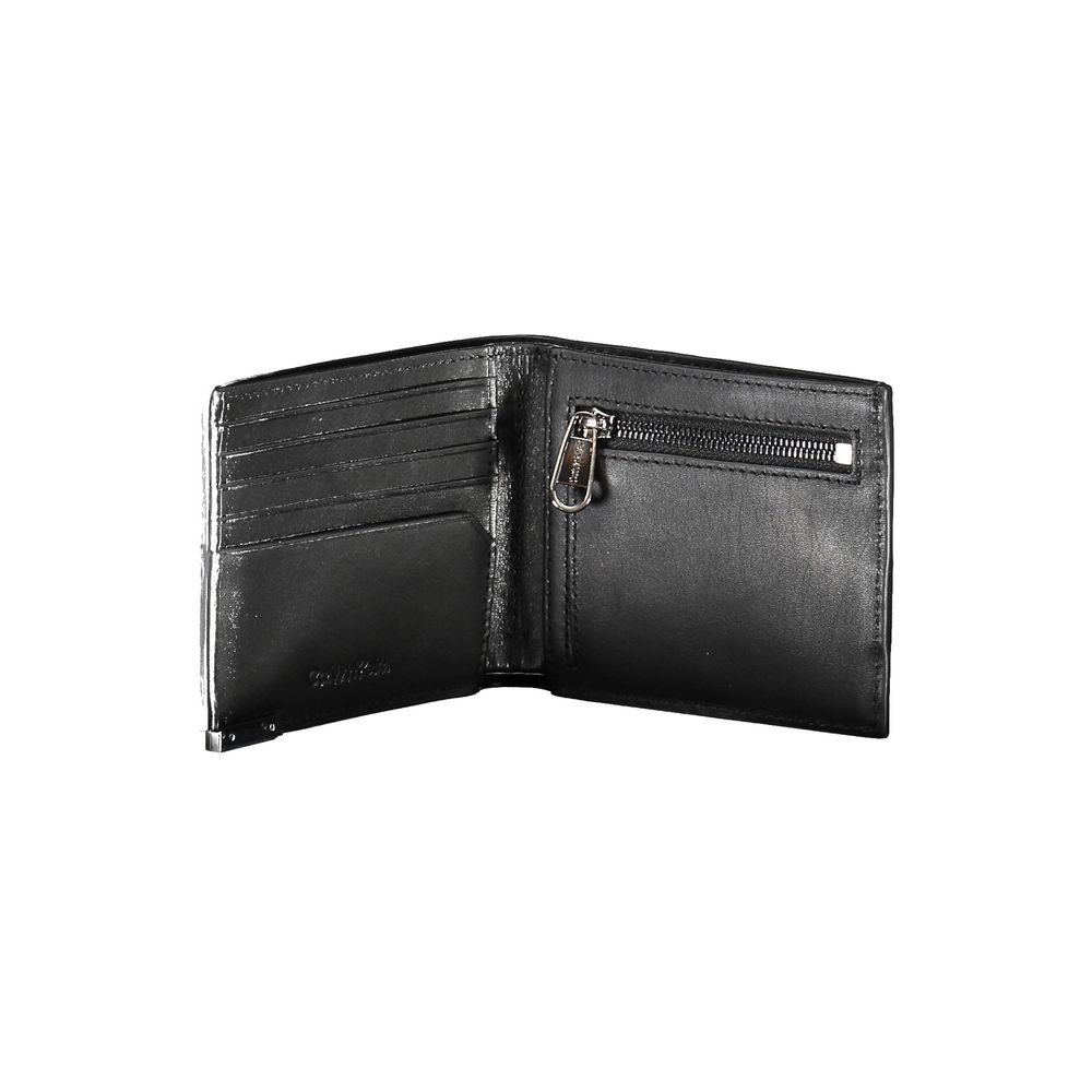 Calvin Klein Schwarzes Lederportemonnaie