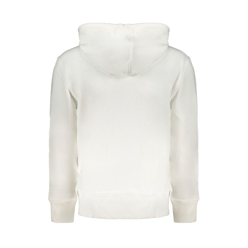 Calvin Klein Weißer Baumwollpullover mit Kapuze für Männer