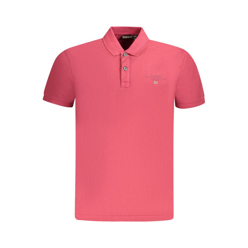 Napapijri Baumwoll-Poloshirt in Rot