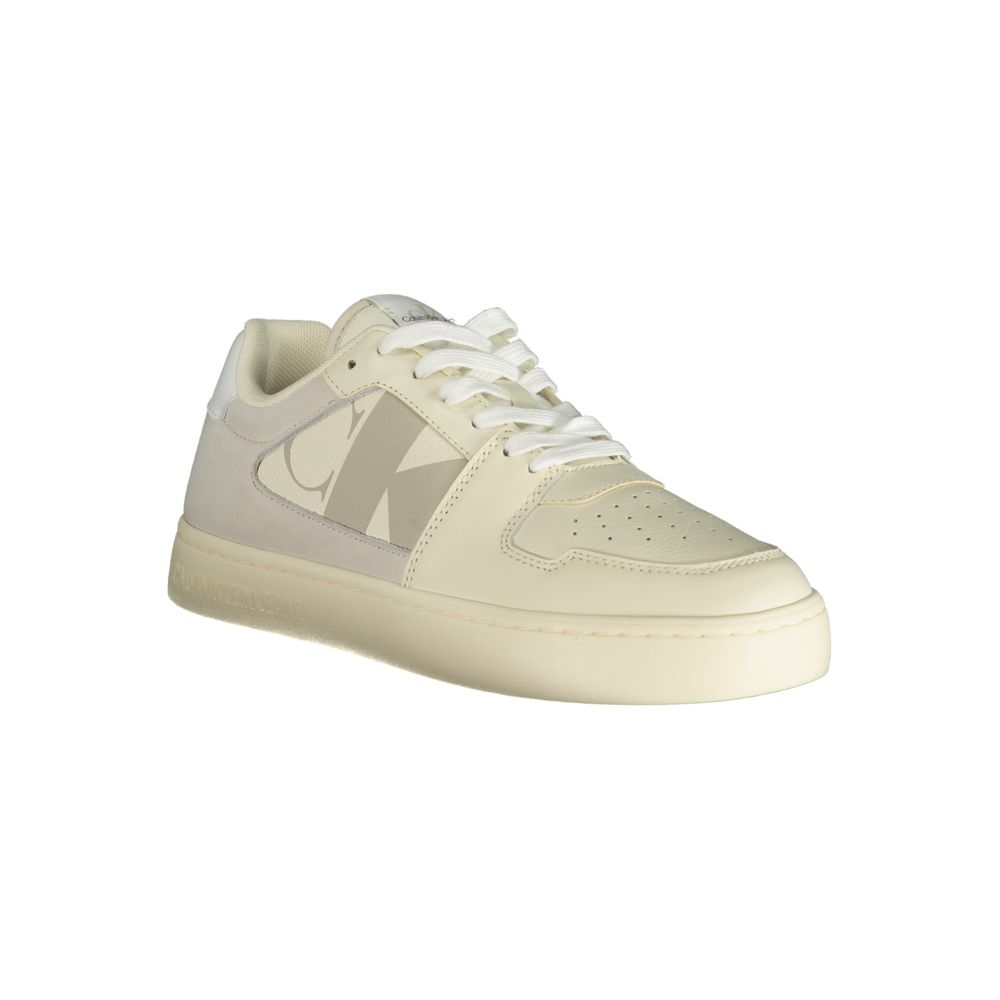 Calvin Klein Weißer Polyester-Sneaker