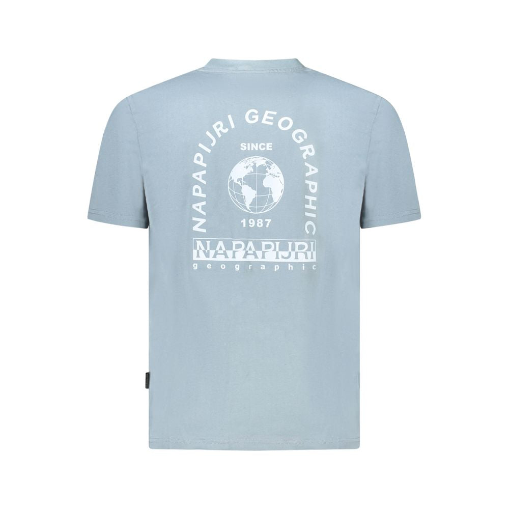 Napapijri Graues Baumwoll-T-Shirt