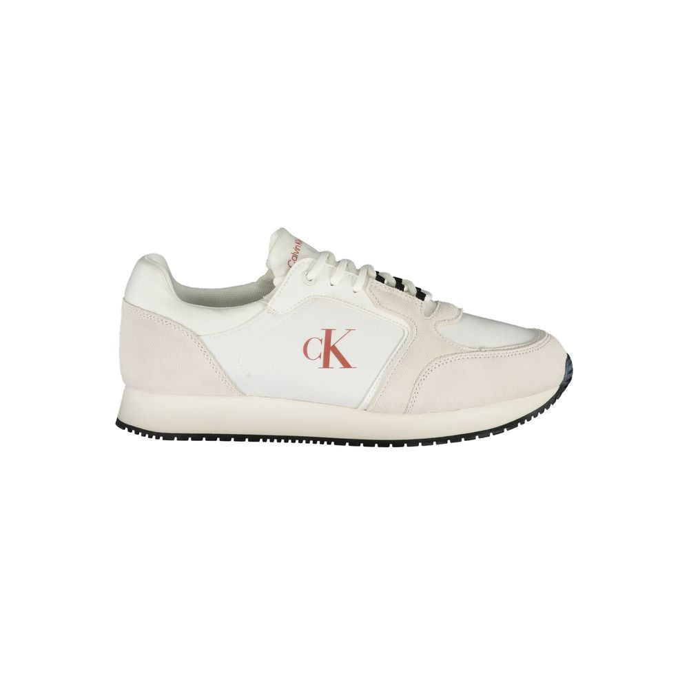 Calvin Klein Weißer Polyester-Sneaker