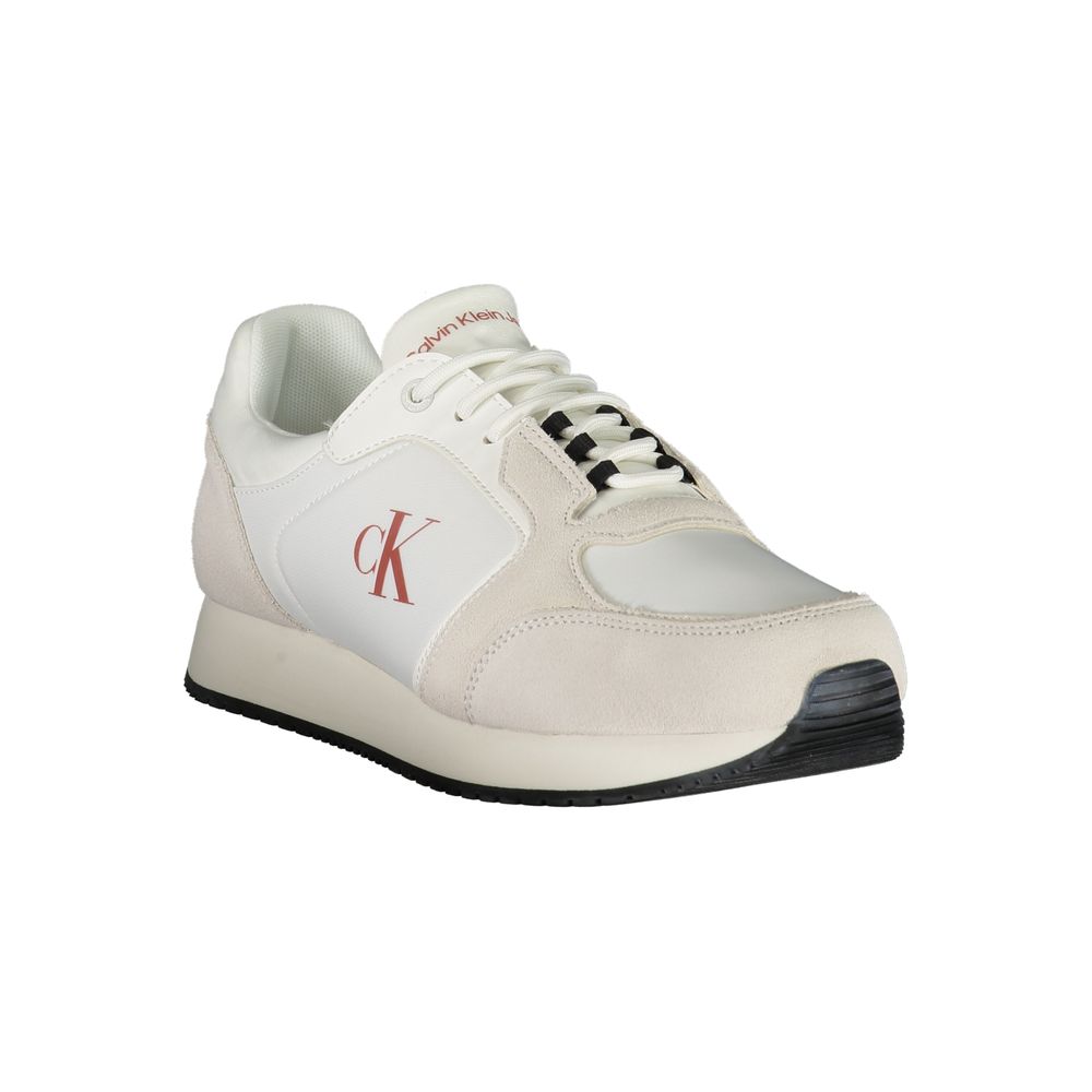 Calvin Klein Weißer Polyester-Sneaker