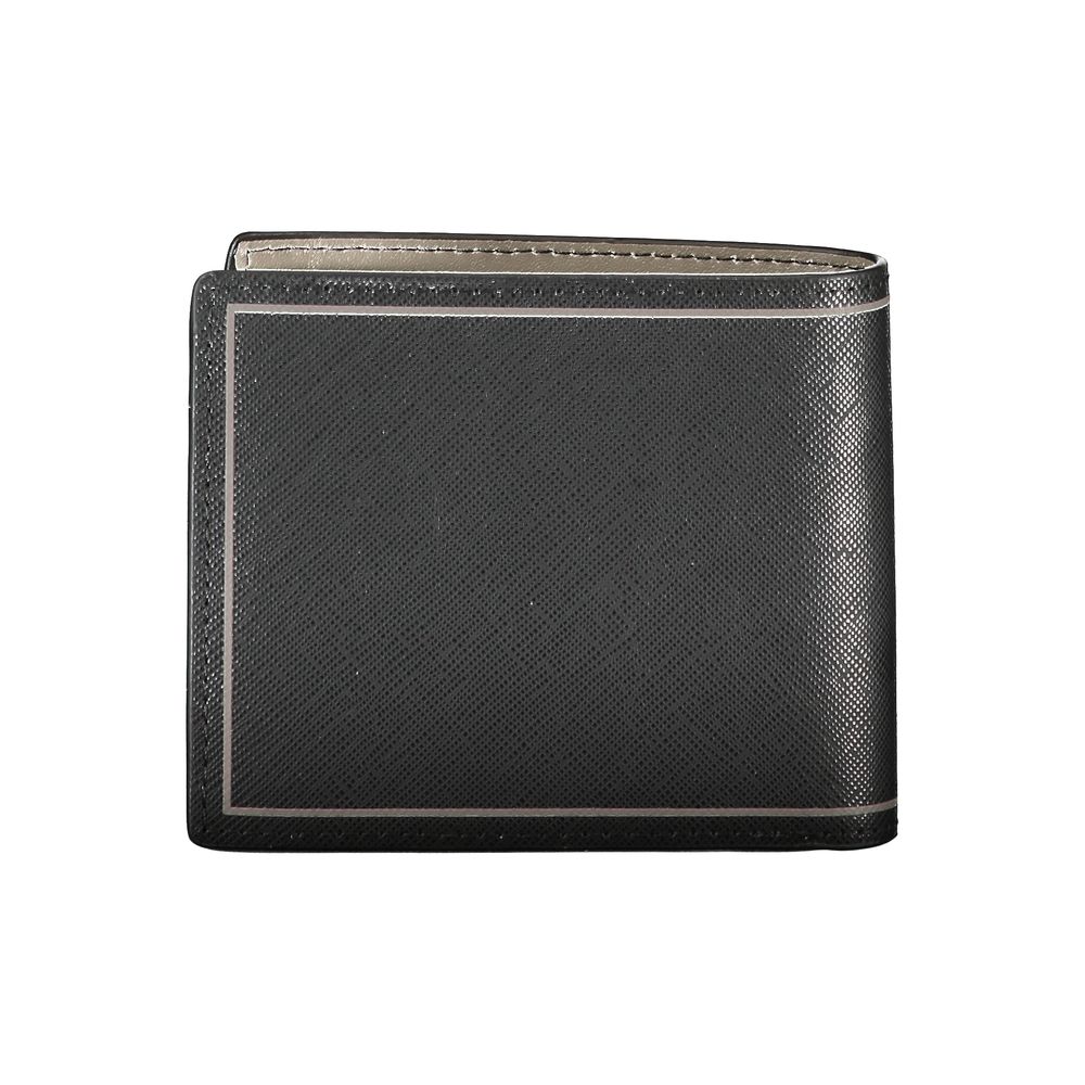 Tommy Hilfiger Schwarzes Leder Portemonnaie