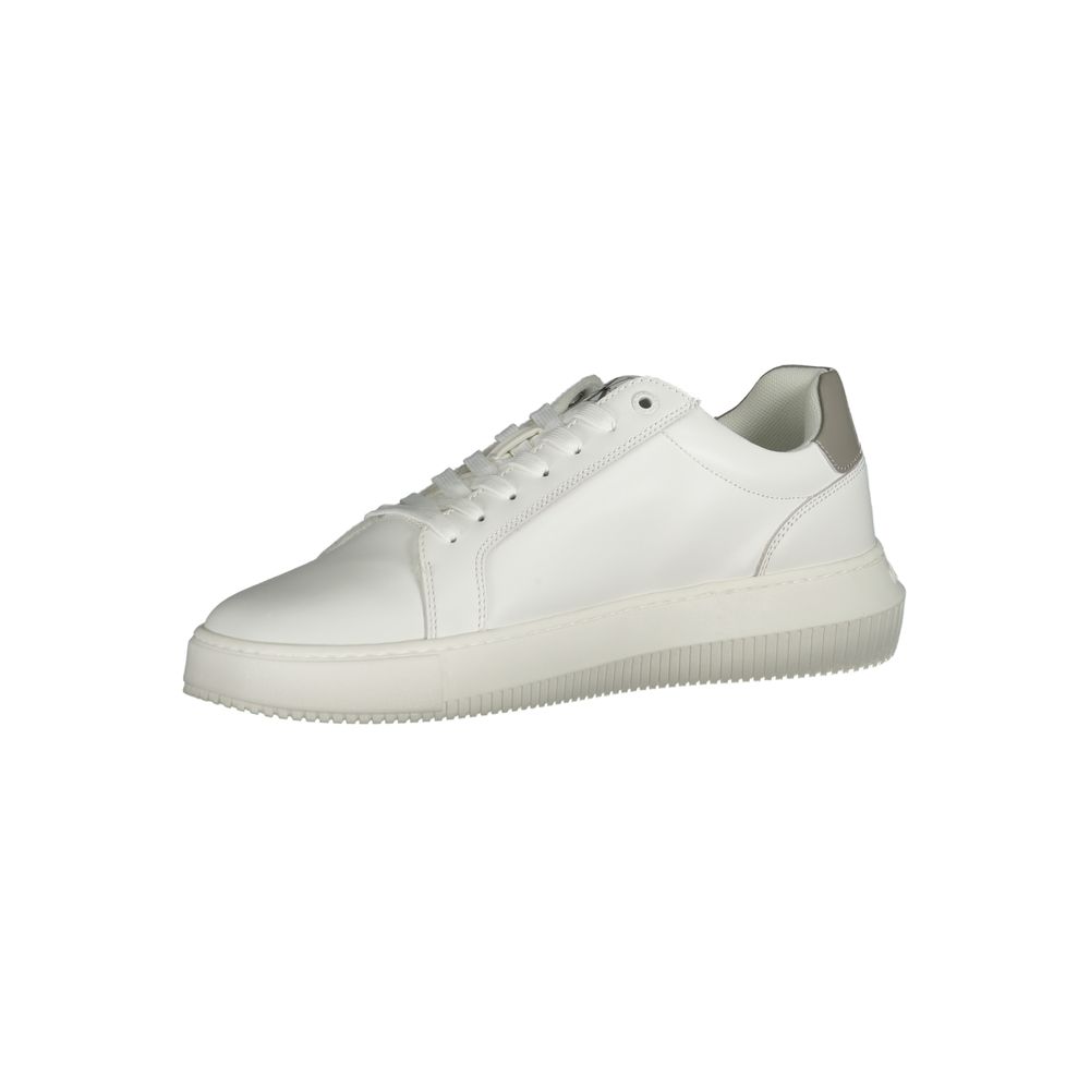 Calvin Klein Weißer Polyester-Sneaker