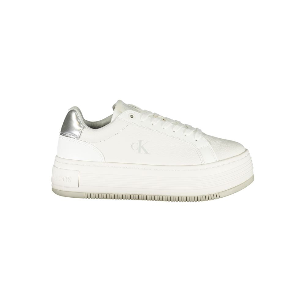 Calvin Klein Weißer Polyester-Sneaker