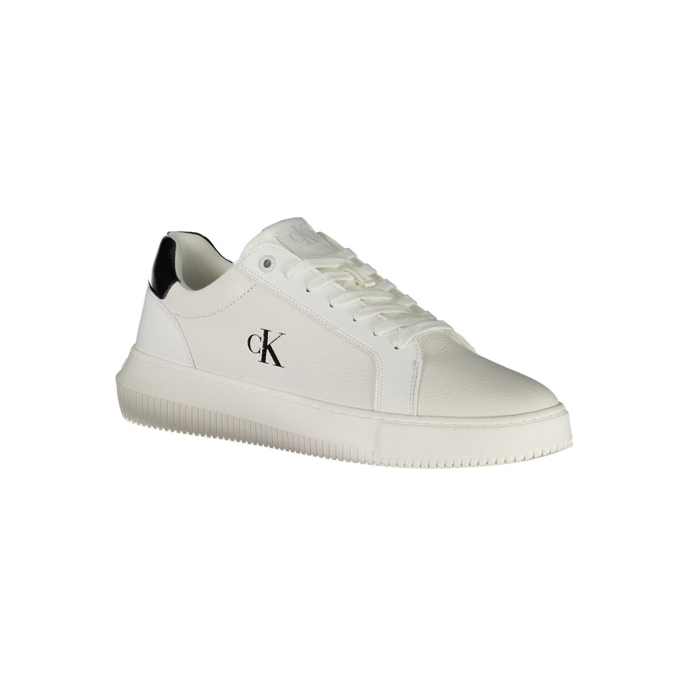 Calvin Klein Weißer Polyester-Sneaker