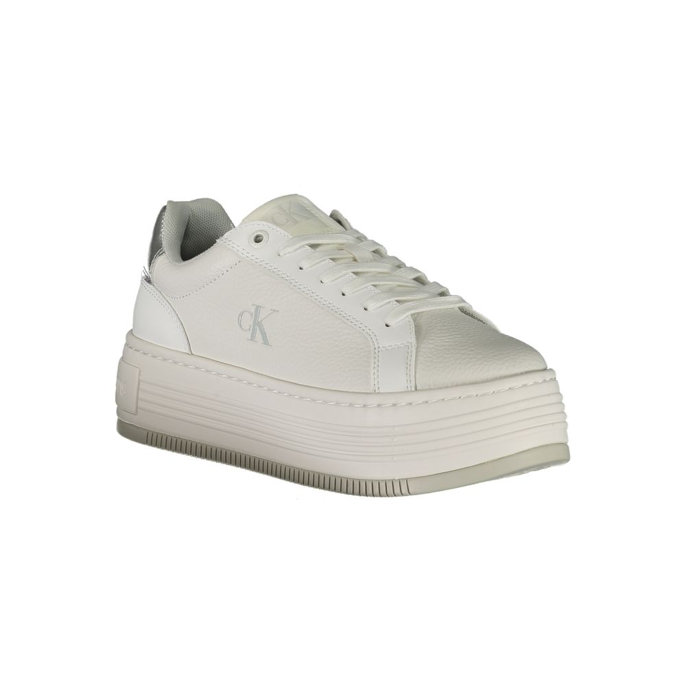 Calvin Klein Weißer Polyester-Sneaker
