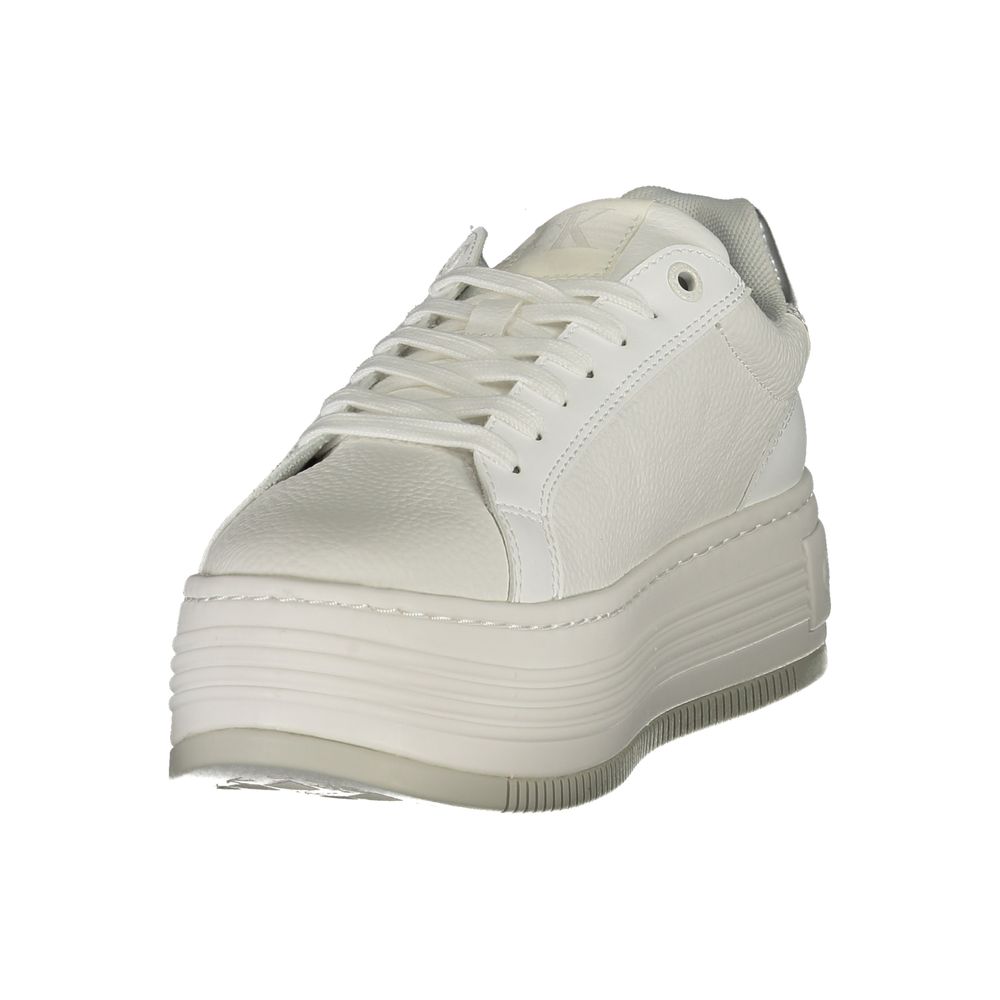 Calvin Klein Weißer Polyester-Sneaker