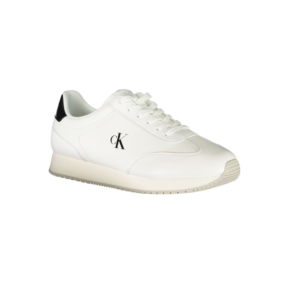 Calvin Klein Weißer Polyester-Sneaker