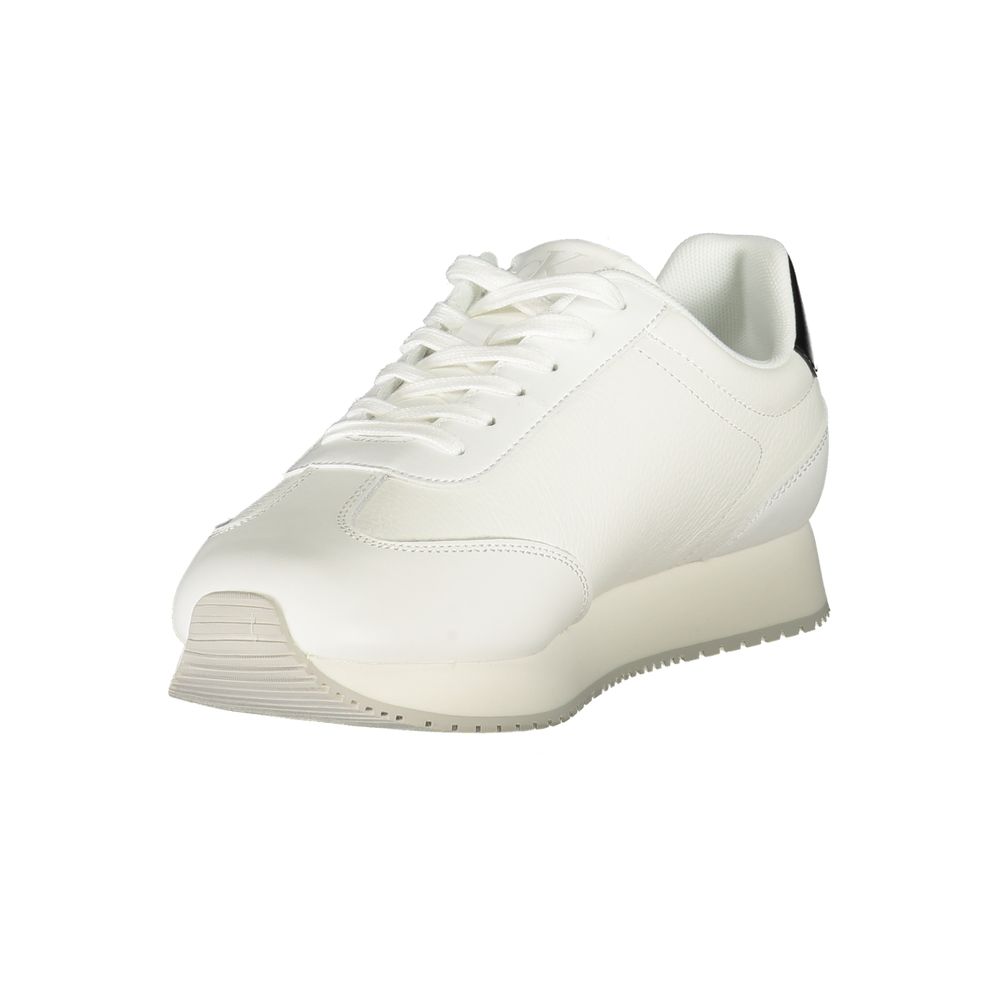Calvin Klein Weißer Polyester-Sneaker