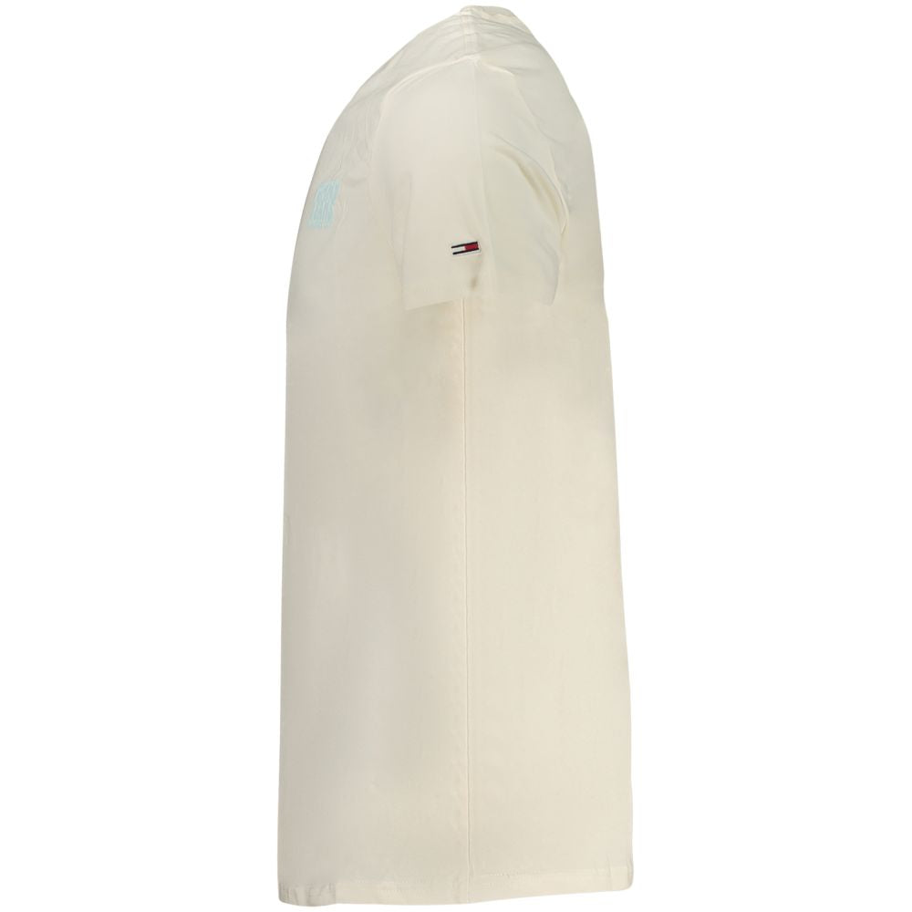 Tommy Hilfiger Beigefarbenes Baumwoll-T-Shirt