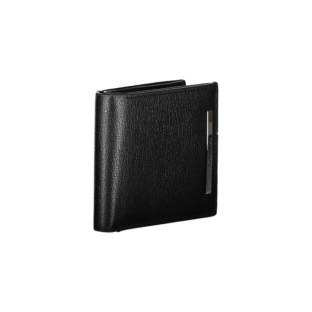 Calvin Klein Schwarzes Leder Portemonnaie