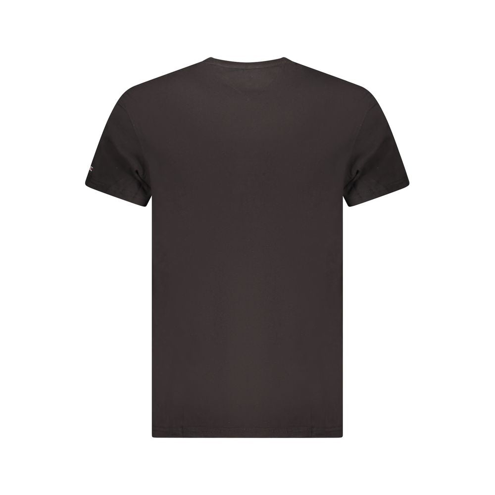Tommy Hilfiger Baumwoll-T-Shirt in Schwarz