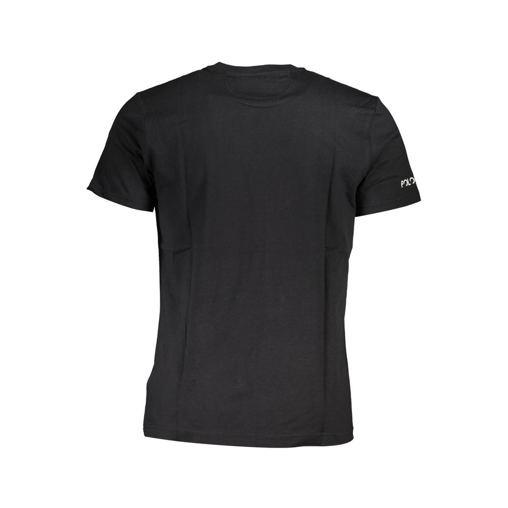La Martina Baumwoll-T-Shirt in Schwarz