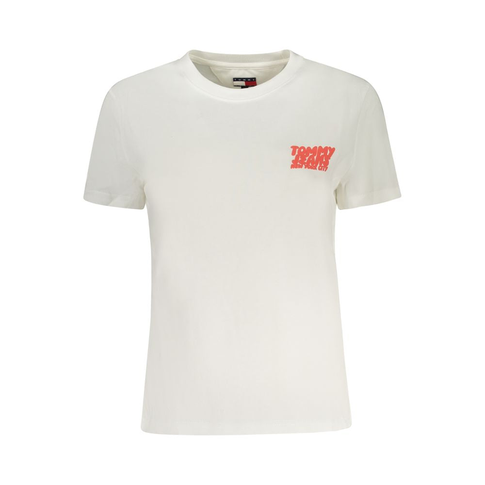 Tommy Hilfiger Beigefarbenes Baumwoll-T-Shirt
