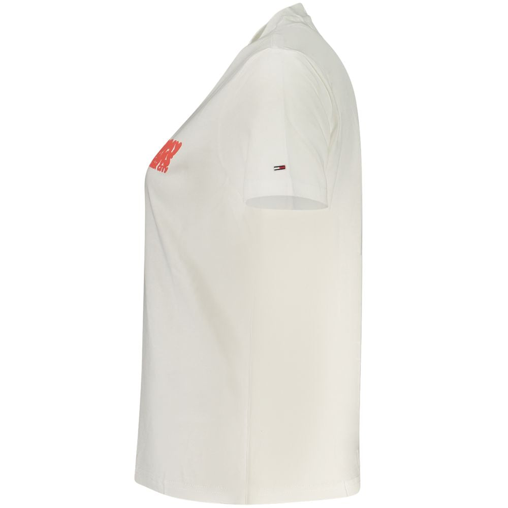 Tommy Hilfiger Beigefarbenes Baumwoll-T-Shirt