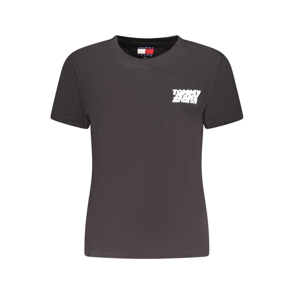 Tommy Hilfiger Schwarzes Baumwoll-T-Shirt