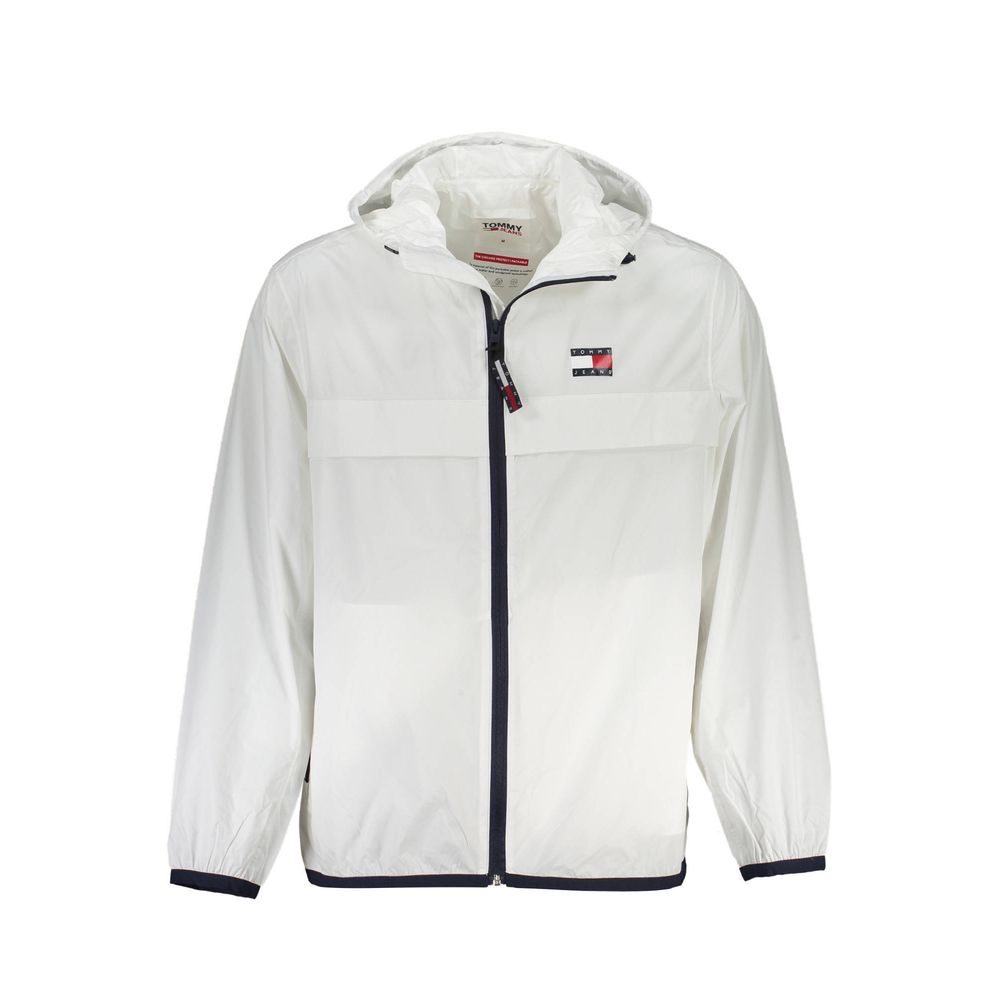 Tommy Hilfiger Weiße Recycelte Nylon Herren Jacke