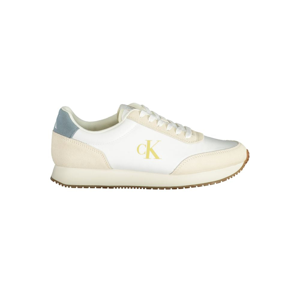 Calvin Klein Weißer Polyester-Sneaker