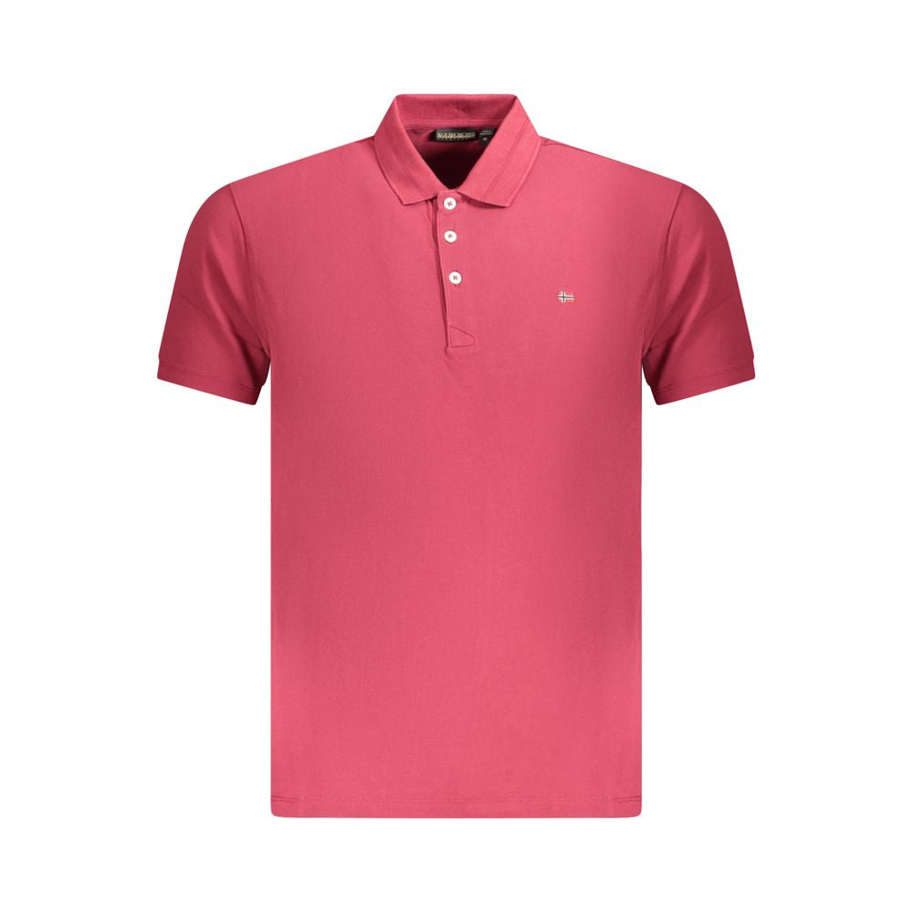 Napapijri Baumwoll-Poloshirt in Rot