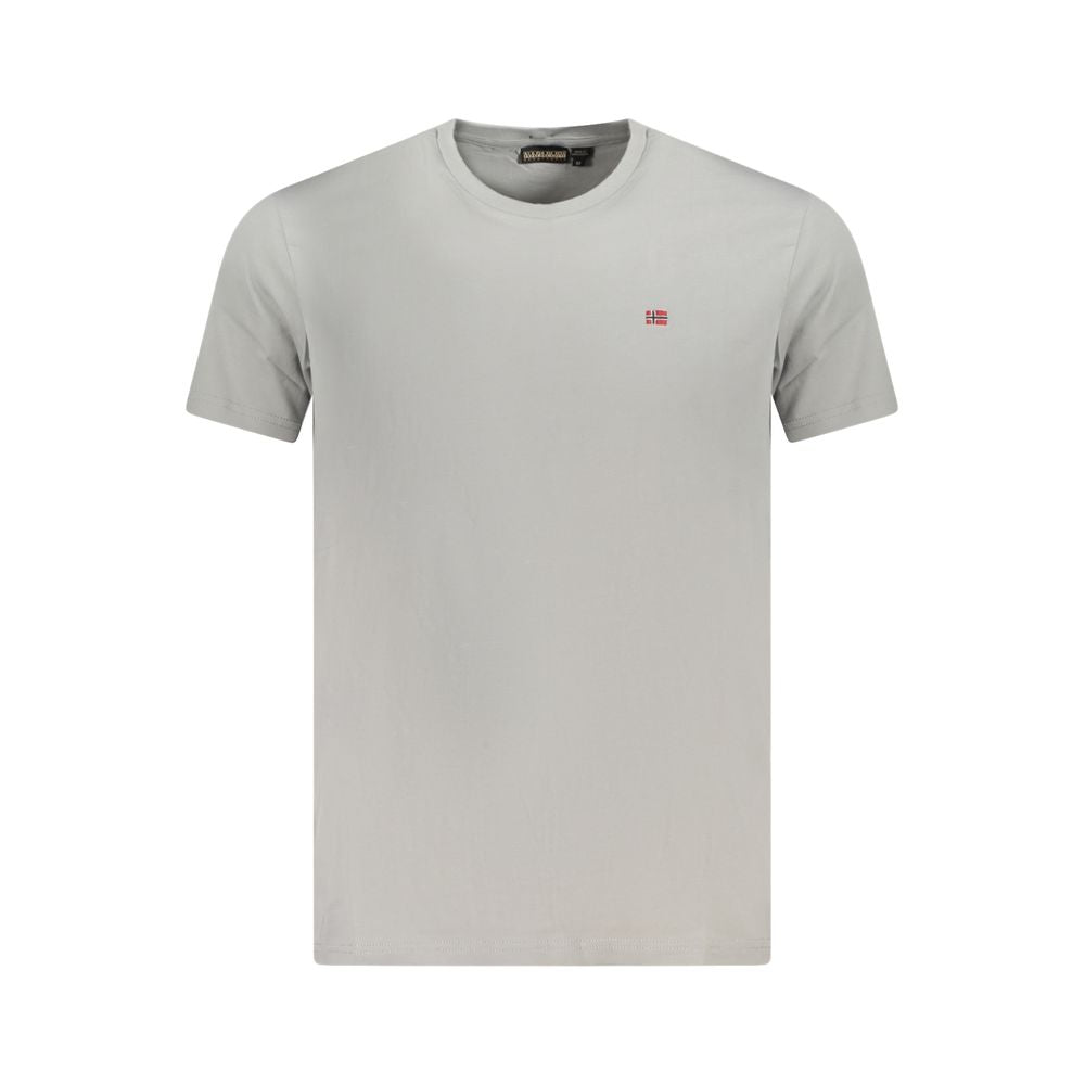 Napapijri Graues Baumwoll-T-Shirt