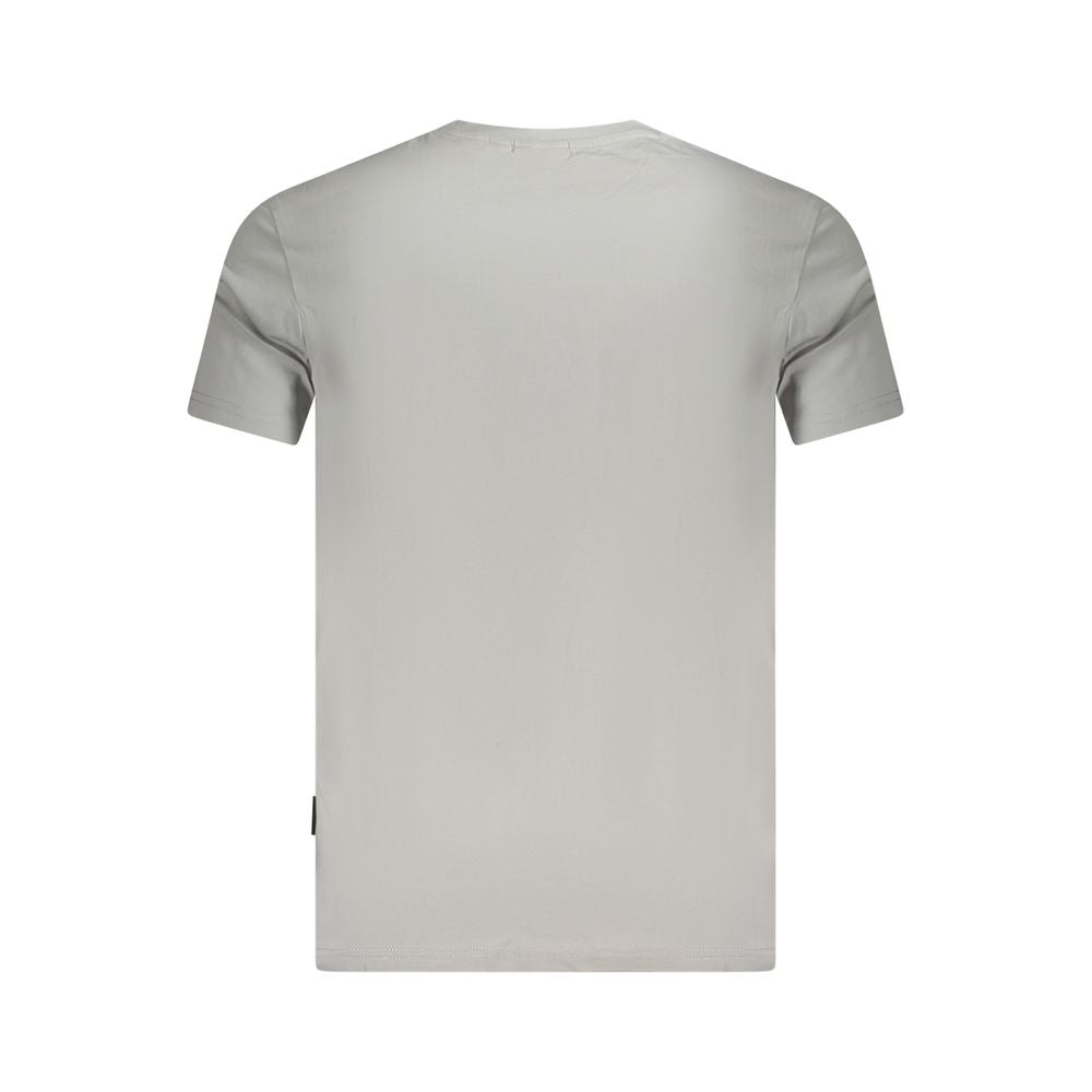Napapijri Graues Baumwoll-T-Shirt