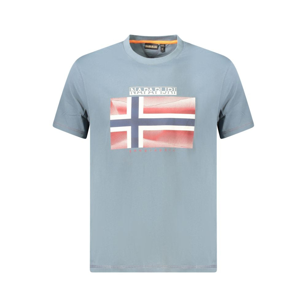 Napapijri Graues Baumwoll-T-Shirt