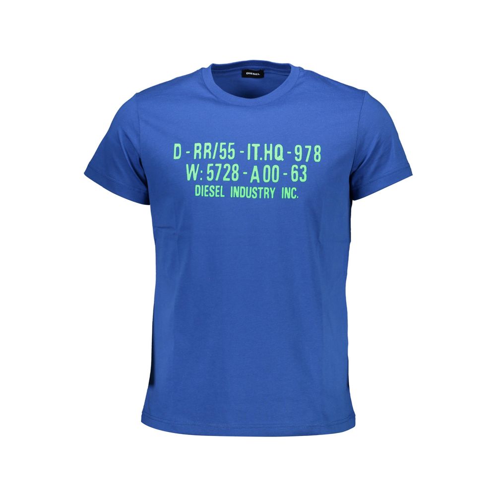 Diesel Baumwoll-T-Shirt in Blau