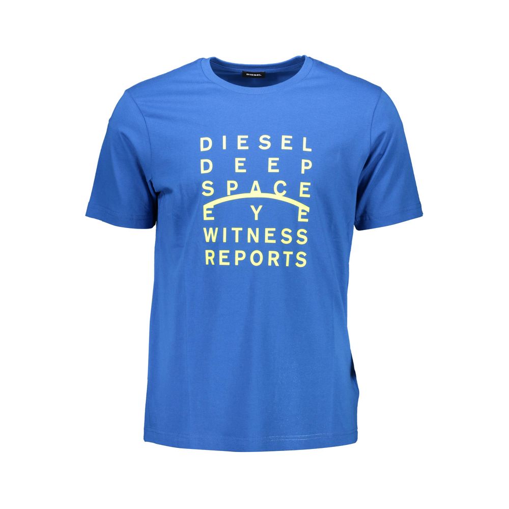 Diesel Baumwoll-T-Shirt in Blau