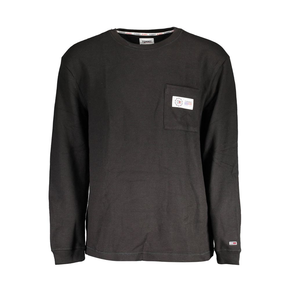 Pull en coton noir Tommy Hilfiger