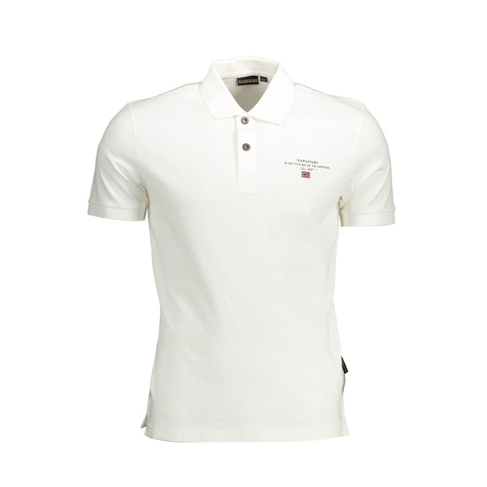 Napapijri Baumwoll-Poloshirt in Weiß