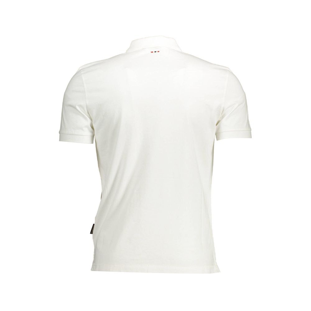 Napapijri Baumwoll-Poloshirt in Weiß