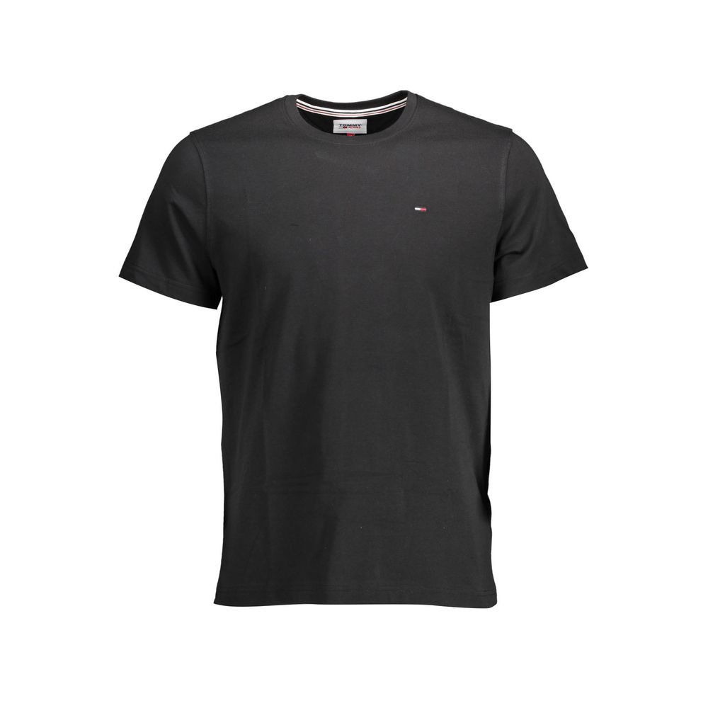 Tommy Hilfiger Baumwoll-T-Shirt in Schwarz