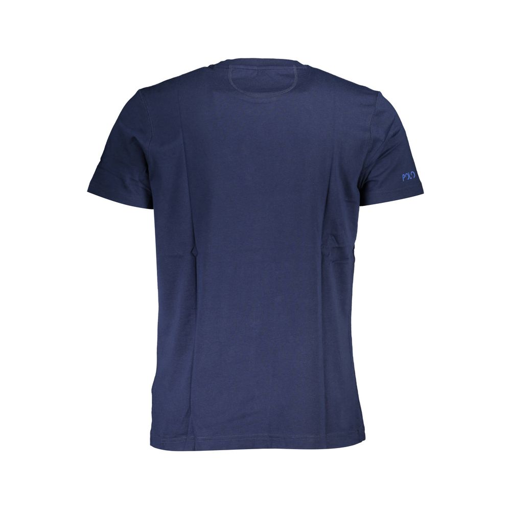 La Martina Baumwoll-T-Shirt in Blau